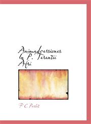 Animadversiones In P. Terentii Afri,1113619929,9781113619921