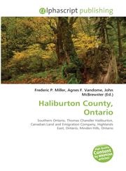 Haliburton County, Ontario,613163923X,9786131639234
