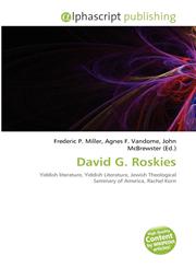 David G. Roskies,6134173282,9786134173285