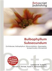 Bulbophyllum Subsecundum,6136359065,9786136359069