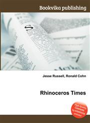 Rhinoceros Times,5511584762,9785511584768