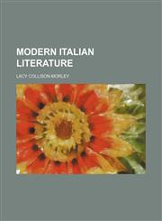 Modern Italian literature,1154789322,9781154789324