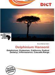 Delphinium Hansenii,6200175020,9786200175021