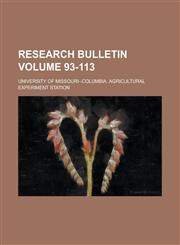 Research bulletin Volume 93-113,1236956958,9781236956958