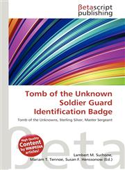 Tomb of the Unknown Soldier Guard Identification Badge,6133156015,9786133156012