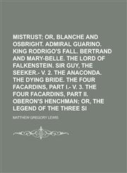 Mistrust,1230005706,9781230005706