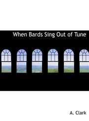When Bards Sing Out of Tune,1140037099,9781140037095