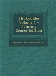 Thukydides Volume 1 - Primary Source Edition,1294466364,9781294466369