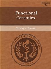 Functional Ceramics.,1249072255,9781249072256