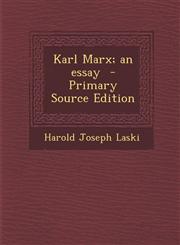 Karl Marx; An Essay - Primary Source Edition,1295748134,9781295748136