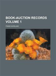 Book-Auction Records Volume 1,1154976300,9781154976304