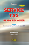 Bharat's Service Tax Ready Reckoner Including Amendments Made by the Finance (No. 2) Act, 2009 [Filing of ST Returns] 10th Edition,8177371800,9788177371802