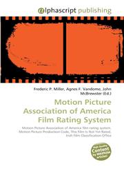 Motion Picture Association of America Film Rating System,6130079419,9786130079413