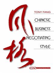 Chinese Business Negotiating Style,0761915761,9780761915768