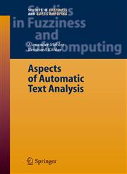 Aspects of Automatic Text Analysis,3540375201,9783540375203