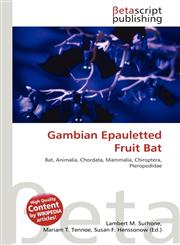 Gambian Epauletted Fruit Bat,6134445622,9786134445627
