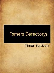 Fomers Derectorys,1140009222,9781140009221