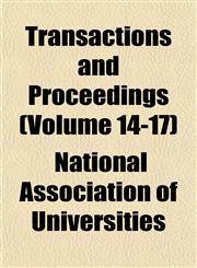 Transactions and Proceedings (Volume 14-17),1152077368,9781152077362