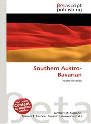 Southern Austro-Bavarian,6135283685,9786135283686