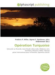 Opération Turquoise,6134367273,9786134367271
