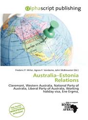 Australia-Estonia Relations,6200158908,9786200158901