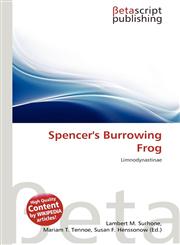 Spencer's Burrowing Frog,6137578976,9786137578971