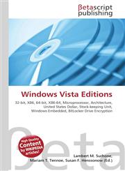 Windows Vista Editions,6130310455,9786130310455