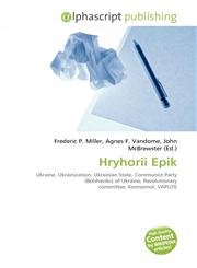 Hryhorii Epik,6134270008,9786134270007