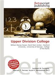 Upper Division College,6136078570,9786136078571