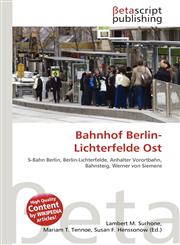 Bahnhof Berlin-Lichterfelde Ost,6134503002,9786134503006