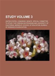 Study Volume 3,1236636430,9781236636430