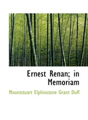 Ernest Renan; in Memoriam,1116373858,9781116373851