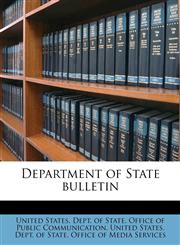 Department of State bulletin,1175914665,9781175914668
