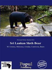 Sri Lankan Sloth Bear,6139207843,9786139207848
