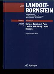 Surface Tension of Pure Liquids and Binary Liquid Mixtures (supplement to IV/16) 1st Edition,3540755071,9783540755074