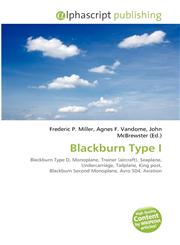 Blackburn Type I,6135565931,9786135565935