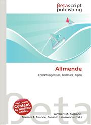 Allmende,6135165976,9786135165975
