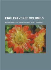 English Verse Volume 3,1152757059,9781152757059