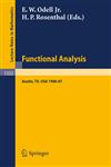 Functional Analysis Proceedings of the Seminar at the University of Texas at Austin, 1986-87,3540500189,9783540500186