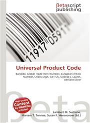Universal Product Code,6134853038,9786134853033