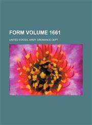 Form Volume 1661,1231101024,9781231101025