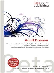 Adolf Doerner,6131370818,9786131370816