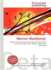 Warren MacKenzie,6134525413,9786134525411