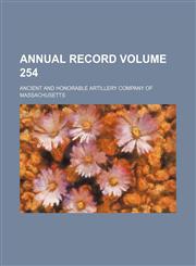 Annual record Volume 254,1154137910,9781154137910