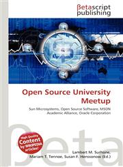 Open Source University Meetup,3639966554,9783639966558