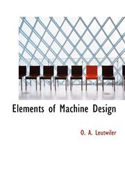 Elements of Machine Design,1140218549,9781140218548