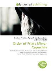 Order of Friars Minor Capuchin,6135520644,9786135520644