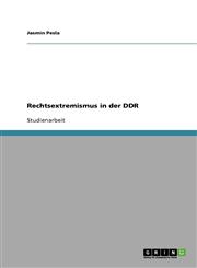 Rechtsextremismus in der DDR,3638791920,9783638791922