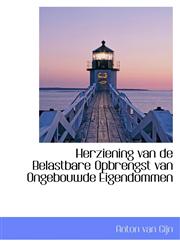 Herziening van de Belastbare Opbrengst van Ongebouwde Eigendommen,1113023953,9781113023957