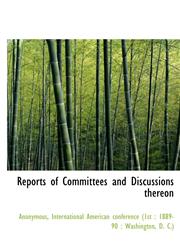 Reports of Committees and Discussions thereon,1116187388,9781116187380